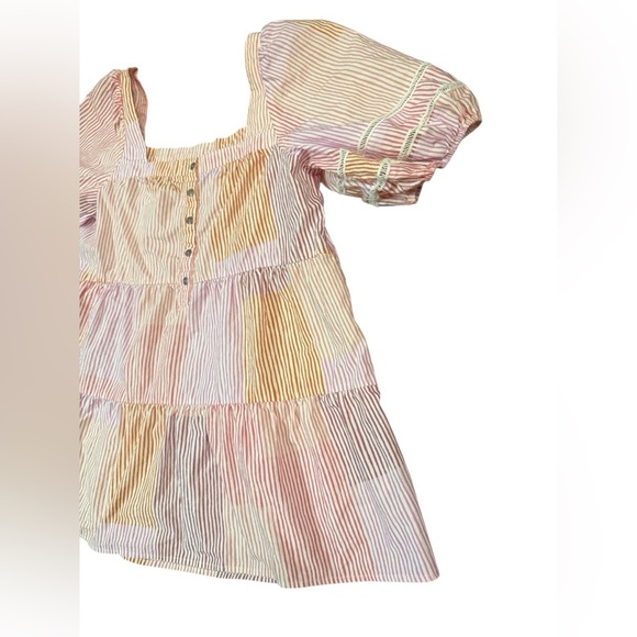 Anthropologie Maeve Gable Tiered Tunic in Pink Combo Size Medium - Picture 7 of 12